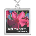 Pink Flowers; Mexico Souvenir Pendants