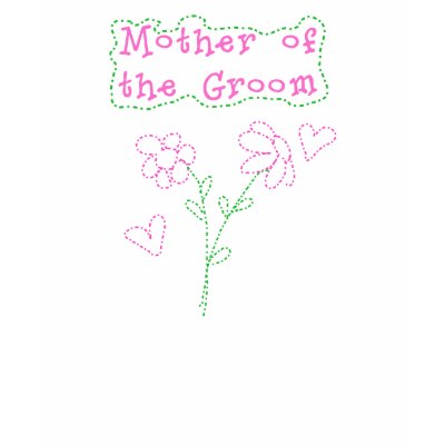 Pink Flowers Mother of  Groom T Shirt by weddingsareus