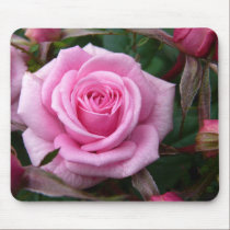 Pink Flowers Mousepad Red Rose Decor Gifts mousepads