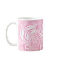 pink flowers mugs