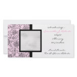Pink Flowers New Baby Announcement Photo Cards