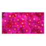 Pink flowers photo card template