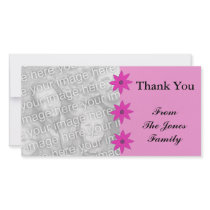 pink flowers photo cards