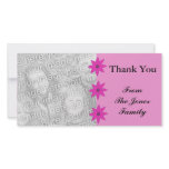 pink flowers photo cards