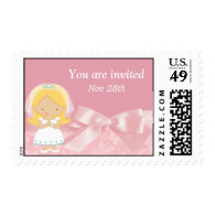 Pink Flowers Postage Stamps
