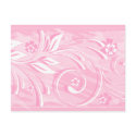 pink flowers postcards