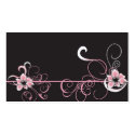 Pink flowers Profile Card business cards
