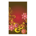 Pink flowers Profile Card business cards by coconutpie Pink flowers Profile Card business cards