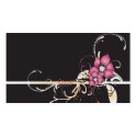 Pink flowers Profile Card business cards by coconutpie Pink flowers Profile Card business cards
