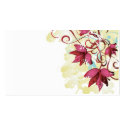 Pink flowers Profile Card business cards