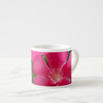 Pink Flowers Espresso Cups