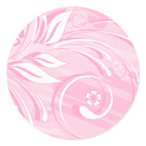 pink flowers stickers