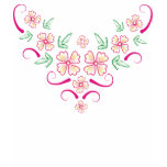 Pink Flowers Tee Shirts