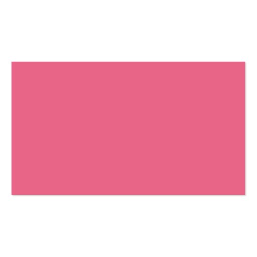 Pink Flowers Wedding Favor Gift Tags Thank You Business Card (back side)