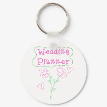 Pink Flowers Wedding Planner keychains by weddingsareus Pink Flowers Wedding Planner keychains