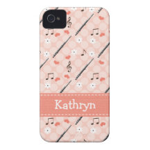 Pink Flute iPhone 4 4s Case-Mate Cover iPhone 4 Cases