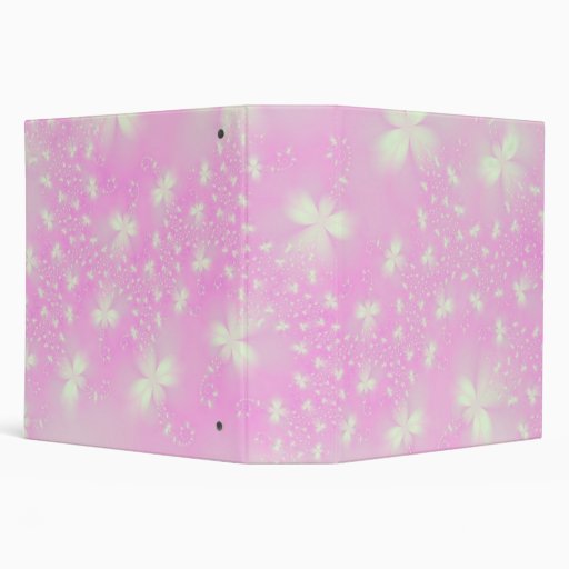 Pink Flutterbyes Binder