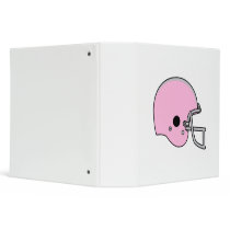 Pink Football Helmet Binder