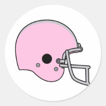 Pink Football Helmet stickers