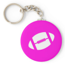 Pink Football Keychain keychains