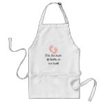 Pink Footprints Little Feet Big Imprints Apron