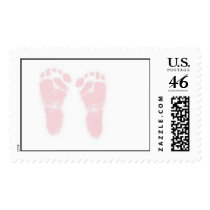 Pink Footprints Postage