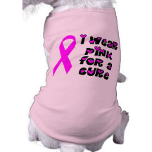 Pink For a Cure Dog Tee