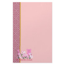 Pink For A Cure Stationery Paper