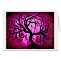 Pink forest cards