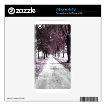 pink forrest gump road decal for the iPhone 4S