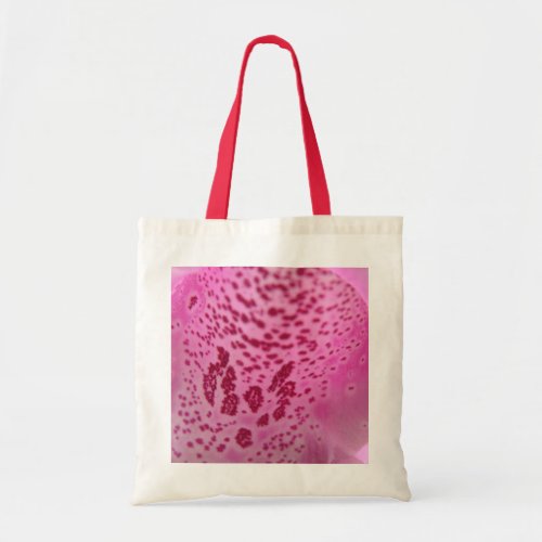 Pink Foxglove Petal Tote Bag bag