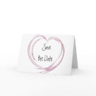 postcard - Customize this Pink Fractal Heart Save the Date card. Add the personal names of the bride and groom and specific wedding date to create a custom wedding date announcement card. Image is a digitally created pink fractal art heart design.