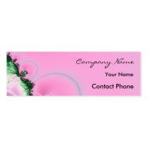 Pink Fractal Profile Card Template Business Card Template