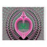 Pink Fractal Sea Shell Photographic Print