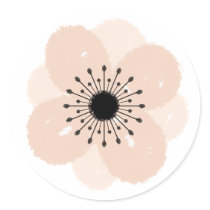 Pink French Anemone Sticker
