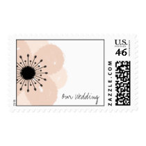 Pink French Anemone Wedding Stamp
