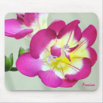 Pink Fresias Mousepad mousepads