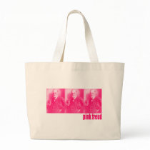 Pink Freud Tote Bags