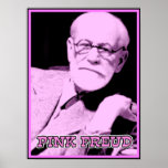Pink Freud Funny Poster Sign Print