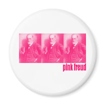 Pink Freud Magnets