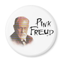 Pink Freud Fridge Magnet