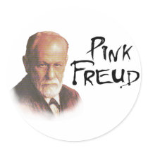 Pink Freud Sticker