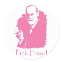 Pink Freud Sticker
