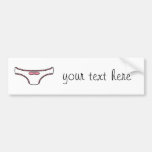 Pink Frilly Panties Bumper Sticker