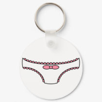 Pink Frilly Panties keychains by Cidreira Pink Frilly Panties keychains