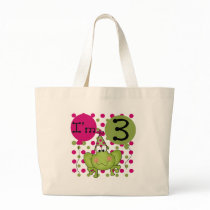 Pink Frog 3rd Birthday bags