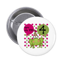 Pink Frog 4th Birthday