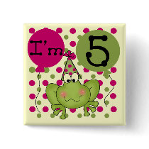 Pink Frog 5th Birthday Tshirts and Gifts