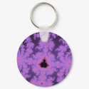 Pink Fronds Keychain by JamesOakley Pink Fronds Keychain