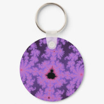 Pink Fronds Keychain by JamesOakley Pink Fronds Keychain